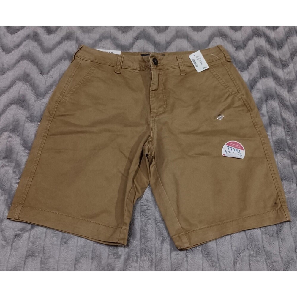 Aeropostle Mens Size 29 Tan Khaki Stretch Classic Shorts NWD